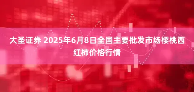 大圣证券 2025年6月8日全国主要批发市场樱桃西红柿价格行情